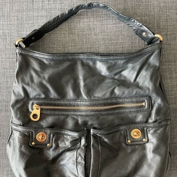 MARC BY MARC JACOBS Black Totally Turnlock Faridah Hobo Shoulder Bag - Picture 14 of 16